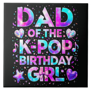 Azulejo Papá del cumpleaños de K-Pop música coreana