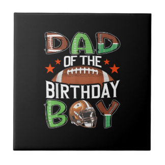 Azulejo Papá del niño de cumpleaños Fútbol día de partido