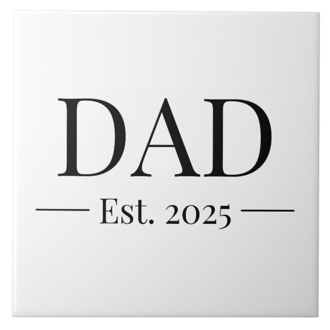 Azulejo Papá fundado 2025 (Frente)