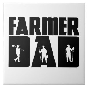 Azulejo Papá Granjero - Día del Padre Agricultor