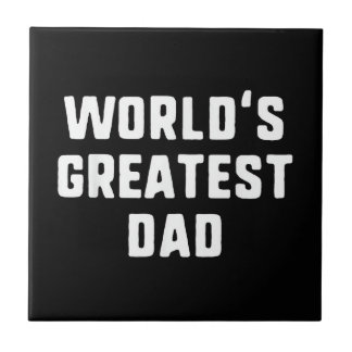 Azulejo Papá más grande del mundo divertida familia