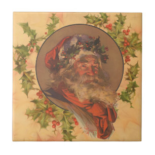 Azulejo Papá Noel Antiguo Victoriano Leyendecker