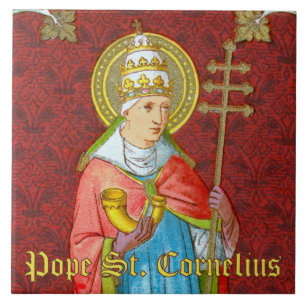 Azulejo Papa San Cornelio (SAU 042)