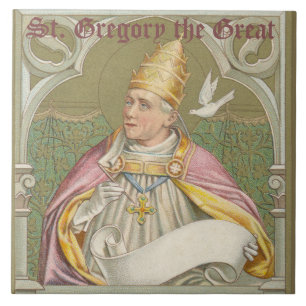 Azulejo Papa San Gregorio Magno (M 067)