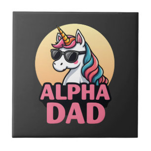 Azulejo Papá Unicornio Divertido Laufey Hombres Día del Pa