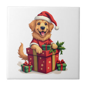 Azulejo Papel de regalo de Golden Retriever