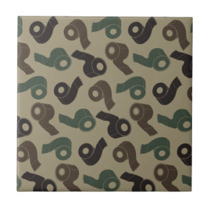Azulejo Papel higiénico camuflaje patrón de camuflaje bosc