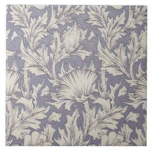 Azulejo Papel pintado de amapola de cuerno de William Morr