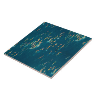 Azulejo Papel pintado de vinilo de olas superpuestas