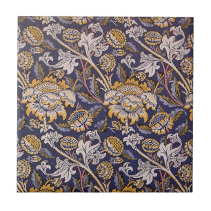 Azulejo Papel pintado floral de artes y oficios William Mo
