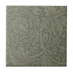 Azulejo Papel pintado floral de narciso William Morris