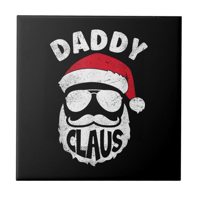 Azulejo Papi Claus Santa Claus Navidades graciosos coincid (Frente)