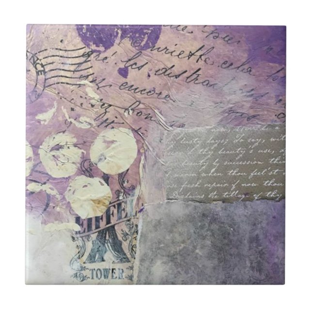 Azulejo Paquetes púrpuras - (Frente)