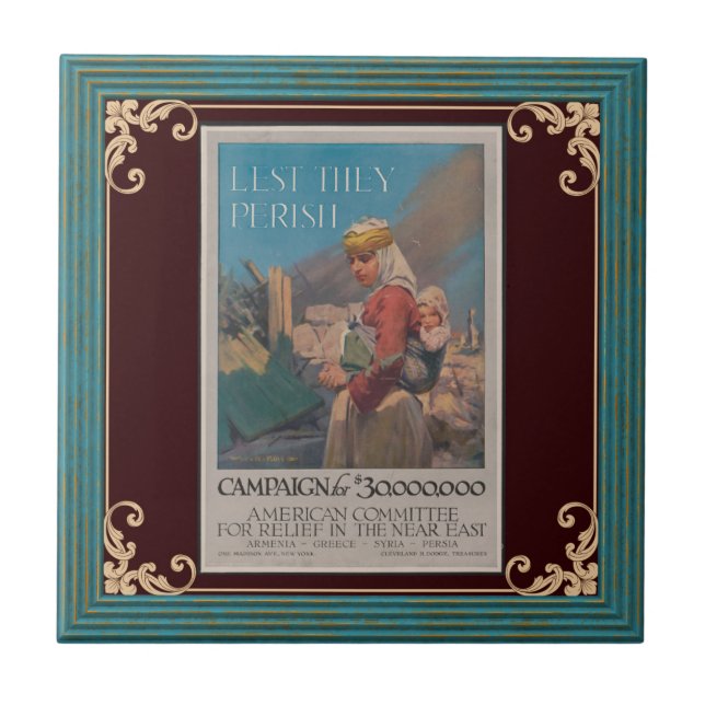 Azulejo Para Que No Perezcan Poster Cerámica Tile (Frente)