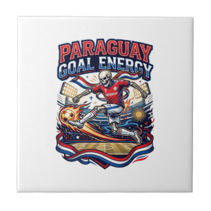 Azulejo Paraguay Gol Energía Esqueleto Delantero Naciones