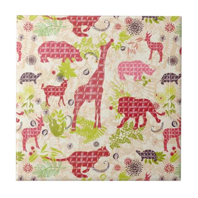 Azulejo Paraíso de la selva (Frente)