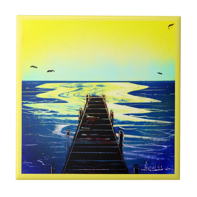 Azulejo Paraíso frente a la playa (Frente)