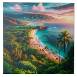 Azulejo Paraíso tropical de la isla de Maui