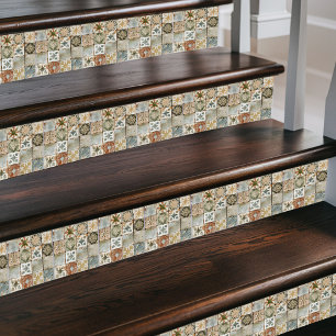 Azulejo Parche marroquí de mayor edad - Tono múltiple vint