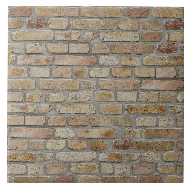 Azulejo Pared de ladrillo marrón Un diseño de Novedad (Frente)
