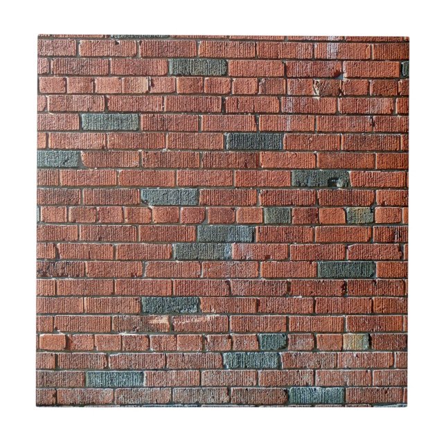 Azulejo Pared de ladrillo rojiza/pardusca vieja (Frente)