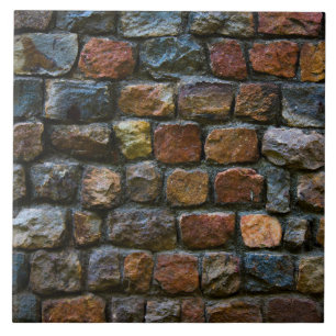 Azulejo Pared de Piedra Oscura 