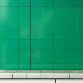 Azulejo Pared verde bosque vintage | Minimalista cuadrado