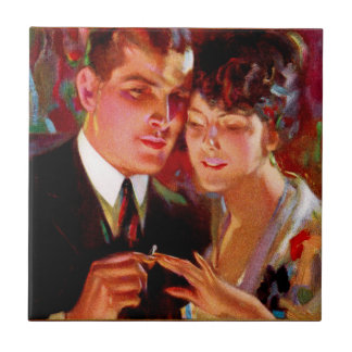 Azulejo Pareja romántica de anuncio de Ide Collars