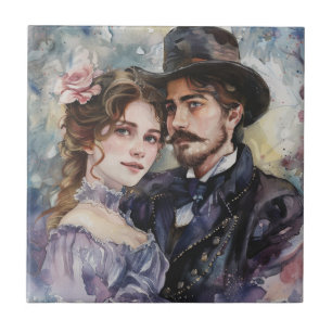 Azulejo Pareja Victoriana