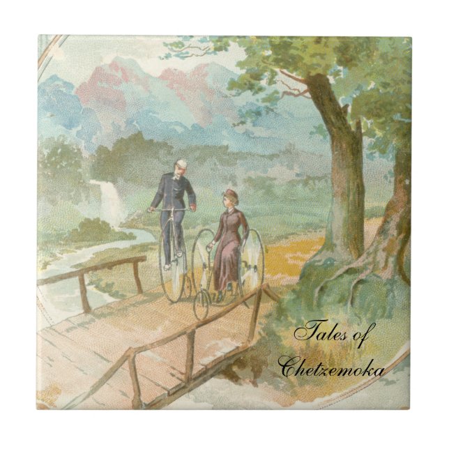 Azulejo Pares de ciclo del Victorian romántico (Frente)