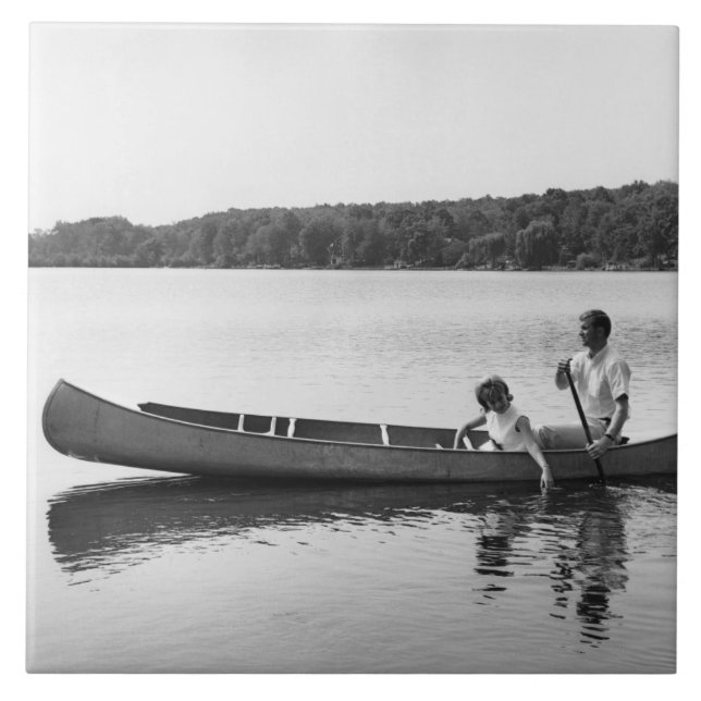 Azulejo Pares en una canoa (Frente)