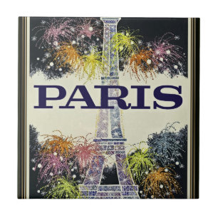 Azulejo París:Azulejo Cerámico de Póster