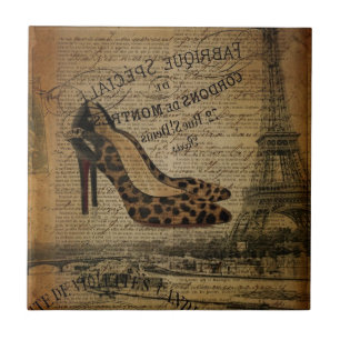 Azulejo paris eiffel torre leopardo heel mostonista