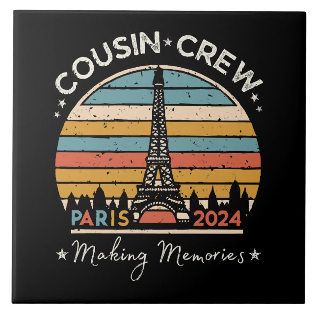 Azulejo París Francia Creando Recuerdos 2024 (Frente)