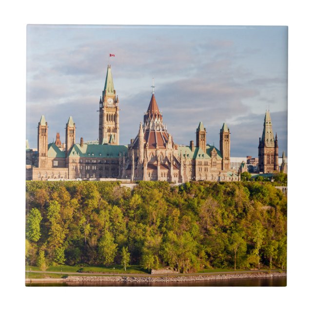 Azulejo Parliament Hill en Ottawa (Frente)