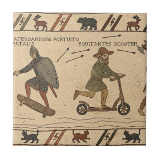 Azulejo Parodia de la Tapicería de Bayeux