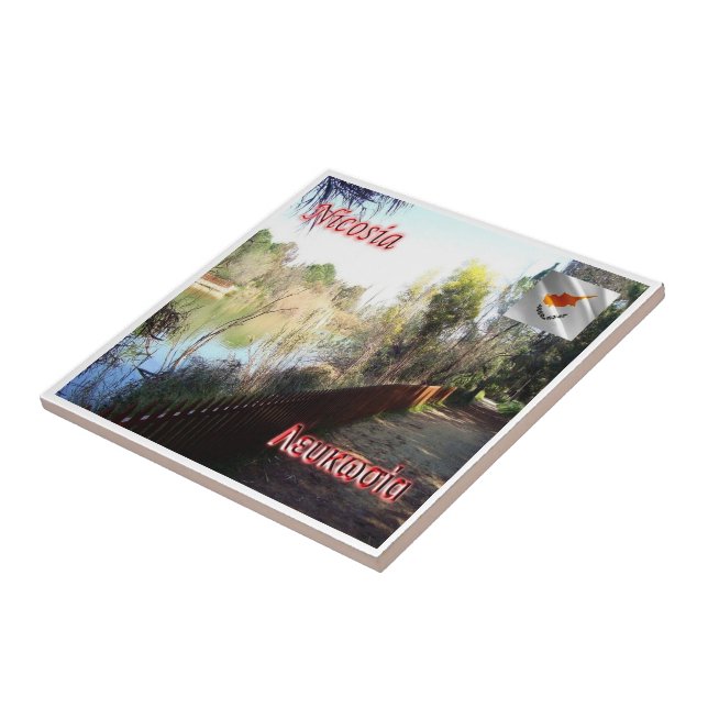 Azulejo Parque Atenalassa, Chipre (Lado)