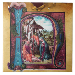 AZULEJO PARQUE DE NAVIDADES DE NATIVITY MONOGRAM