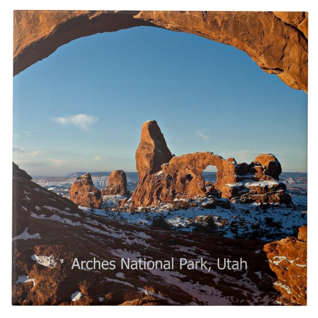 Azulejo Parque Nacional Arches, Utah, (Frente)