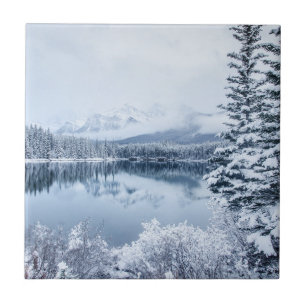 Azulejo Parque nacional de Banff en invierno
