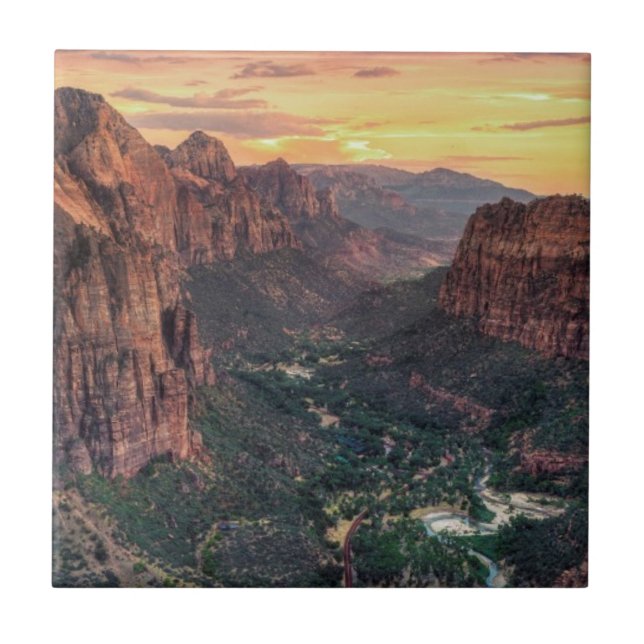 Azulejo Parque nacional del barranco de Zion (Frente)