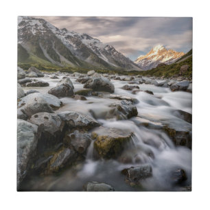 Azulejo Parque nacional el Nueva Zelanda del cocinero de
