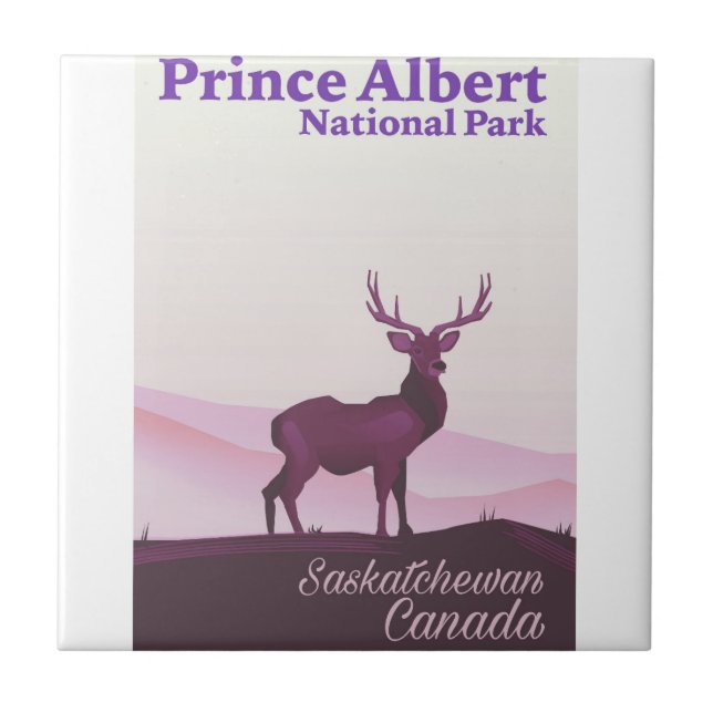 Azulejo Parque Nacional Prince Albert, Saskatchewan, Canad (Frente)