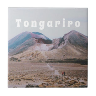 Azulejo Parque Nacional Tongariro, Nueva Zelanda Recuerdo