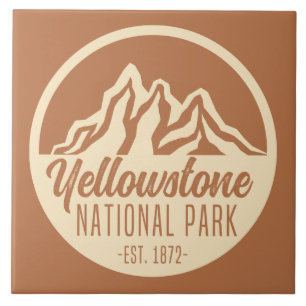 Azulejo Parque nacional Yellowstone Camping