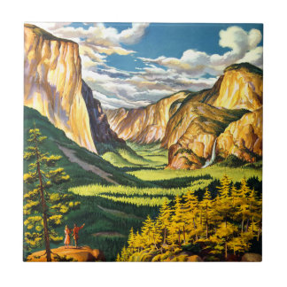 Azulejo Parque Nacional Yosemite California Arte de Viaje