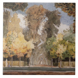 Azulejo Parque Versailles en otoño (por Konstantin Somov)