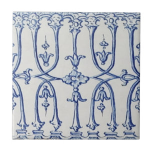 Azulejo Parrilla decorativa anticuada Delft