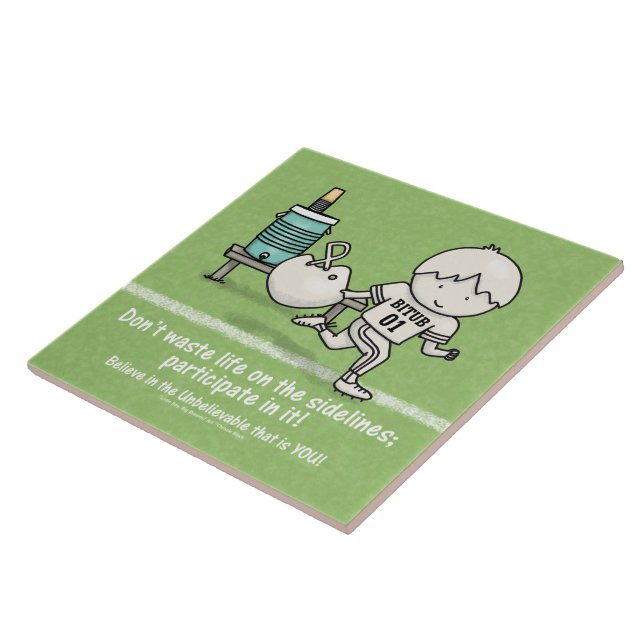 Azulejo Participar en la vida (Lado)