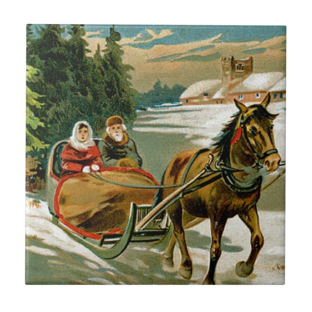 Azulejo Paseo del trineo (Frente)